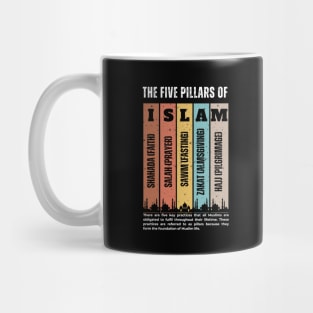 FIVE PILLARS OF ISLAM. The essence of  Islam beautifully shown in this T-shirt. Mug